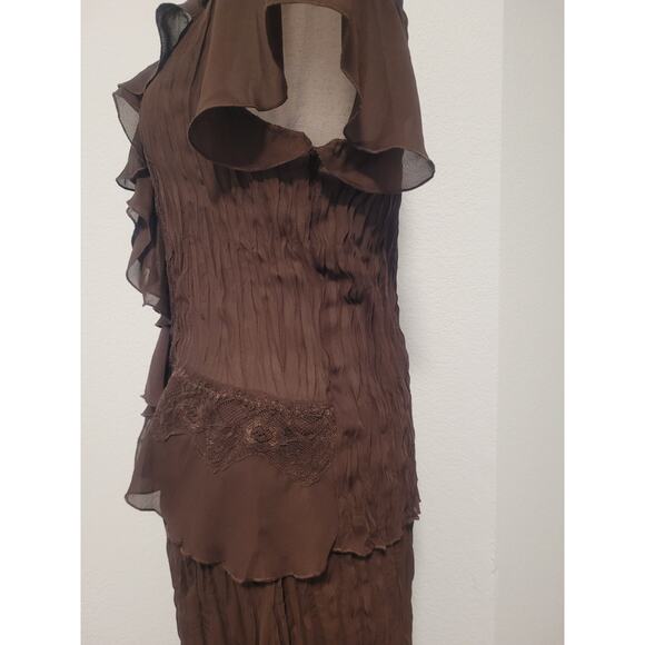 Vintage Robbie Bee Pleated Ruffle Top Skirt 2 PC Set Sz 12 Cottagecore Academia - Picture 5 of 13